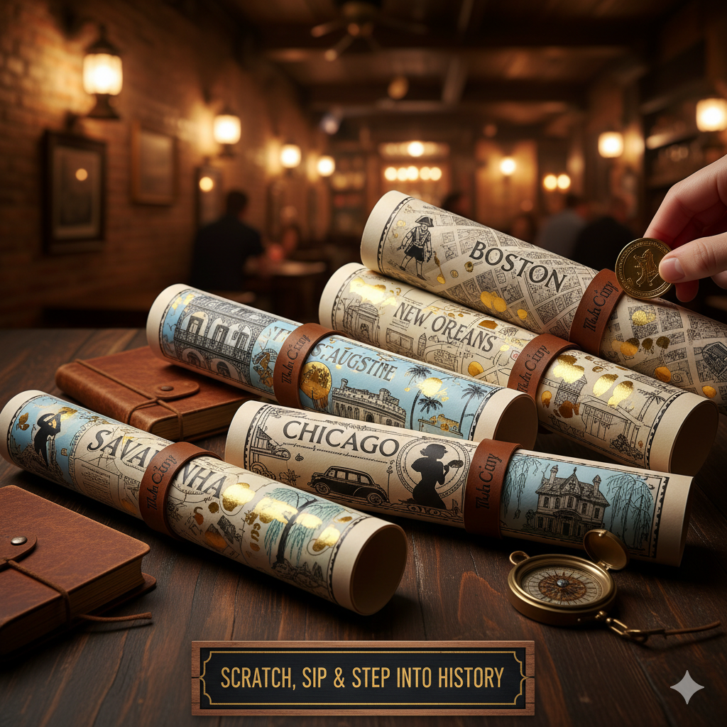 The Lit City Collection: Scratch, Sip, & Step Into History