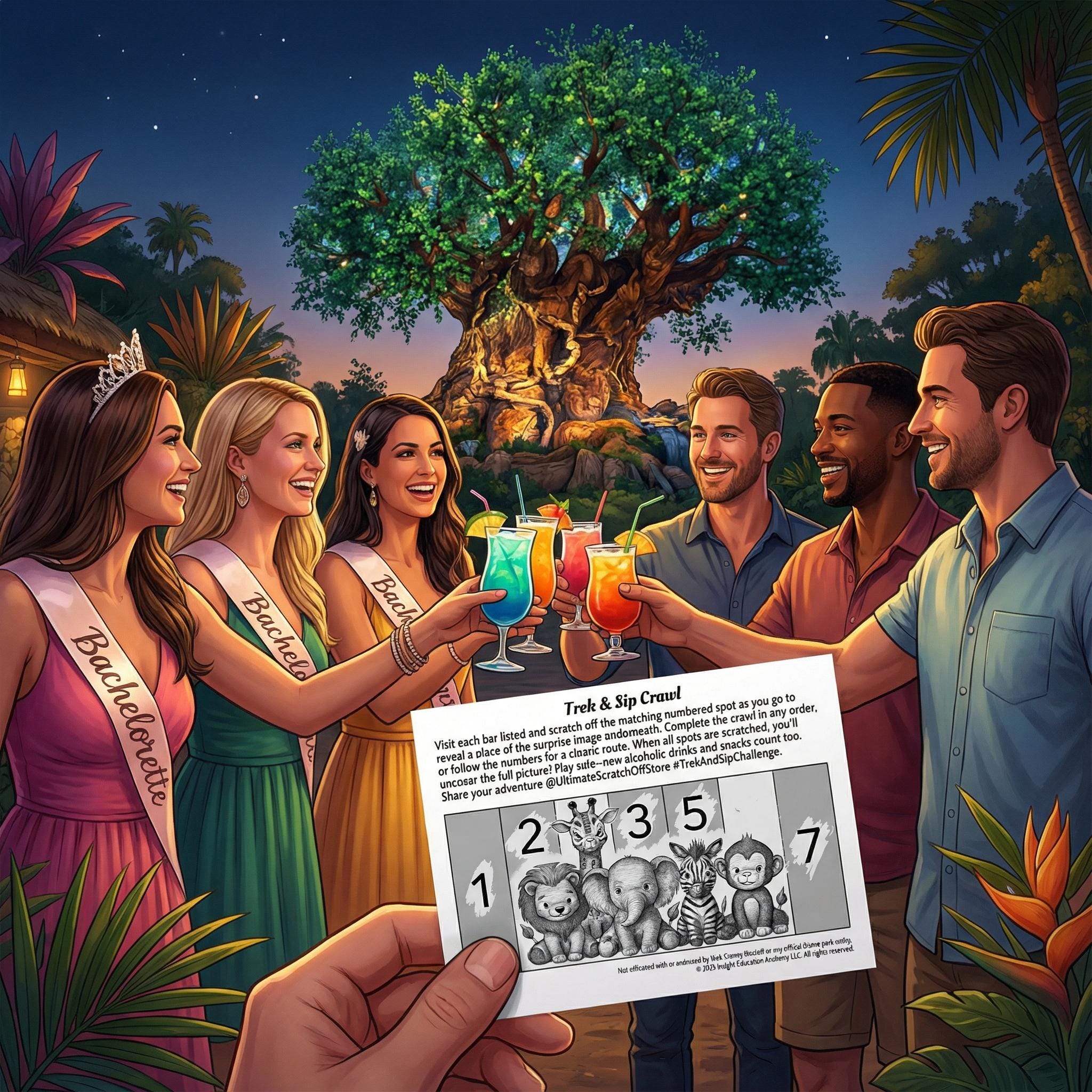 Safari Bar Crawl Challenge (Trek & Sip)