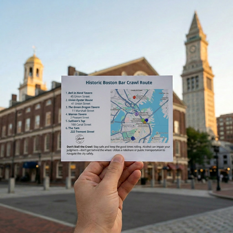 Historic Boston Bar Crawl (1, 2 or 3 Cards)