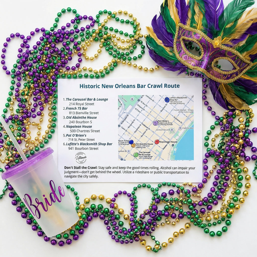 The "NOLA History on Tap" Scratch-Off Bar Crawl (4-Pack)
