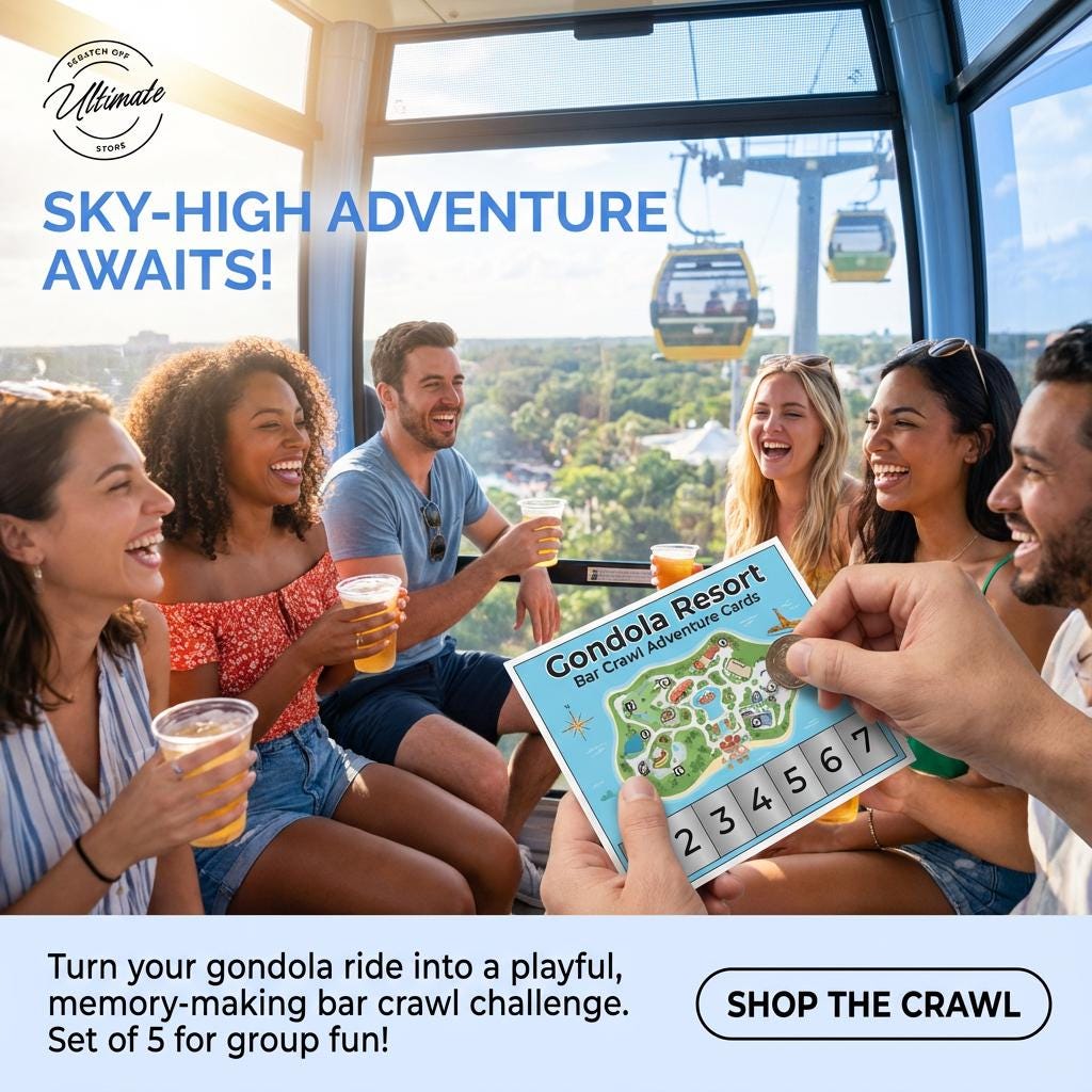 Gondola Resort Bar Crawl Challenge